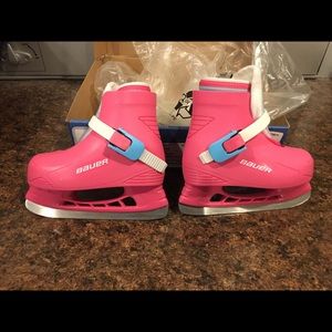 Bauer girls youth size 8 lil angel skates
